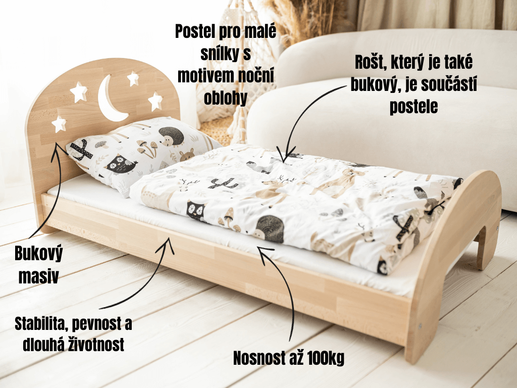 nočná obloha postel